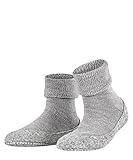 FALKE Damen Stoppersocken Cosyshoe W HP Wolle rutschhemmende Noppen 1 Paar, Grau (Light Grey 3400), 39-40