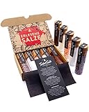 TIMBER TASTE® Gourmet Salz Gewürze Geschenkset | 5 erlesene Salze aus aller Welt | Gewürze Set Geschenk für Mann & Frau Geburtstag | Besonderes Geschenk Set Erwachsene | Salz Gewürze Set für Sie & Ihn