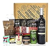 Präsentbox - Ein Tapas-Abend für Zwei - Spezialitäten aus Spanien - Geschenk-Idee für Gourmets & Freunde der spanische Küche