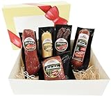 Wurstpaket Geschenk | Schinken Salami Set | Lende geräuchert Leberwurst Preiselbeeren | BBQ Rauchwurst Schlemmer Box | Wurstgeschenk für Männer & Familie